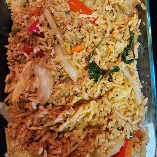 Basil Fried Rice. Very good flavor.