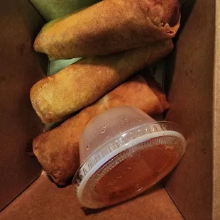 Egg rolls.