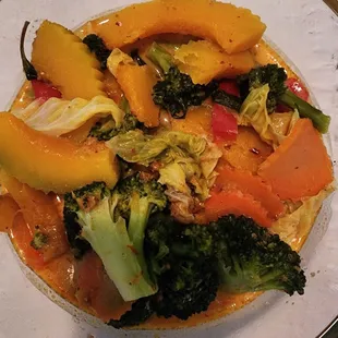 Squash Curry over rice