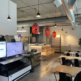 interior, sushi and sashimi