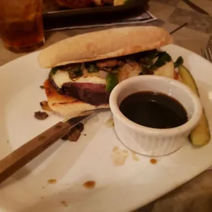 Philly steak sandwich
