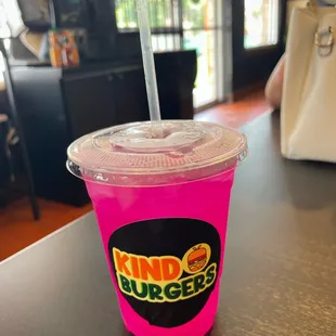 Dragonfruit lemonade