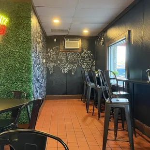 Inside the establishment