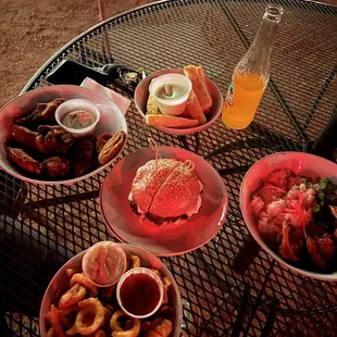 plates of food on a table