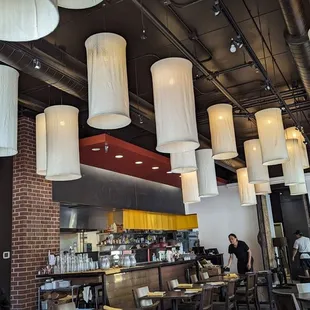 the interior of the restaurant