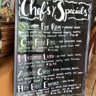 Today&apos;s specials