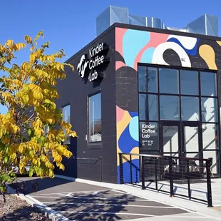the front of the building