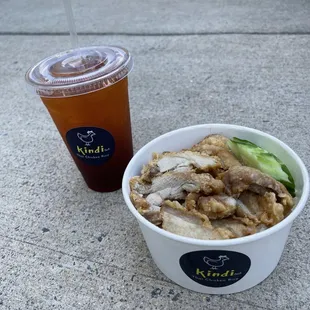 Thai Tea Lemonade and Kindi Combo