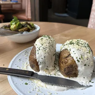 Beef Fat Glazed Hasselback Potato