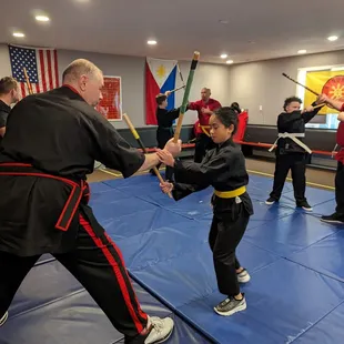 Family class (ages 8 and up) at Kindred Protective Arts