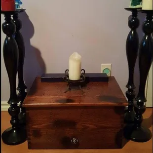 We bought this chest from Kindred Spirits during our vacation in VA.