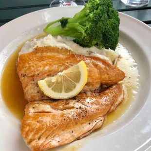 Maple Bourbon Glazed Salmon