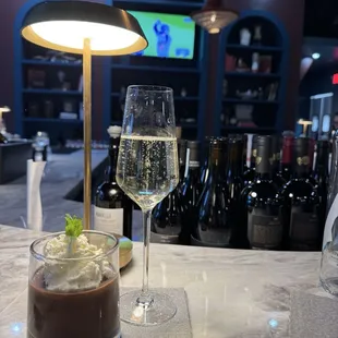 My two favorites... Prosecco and chocolate!