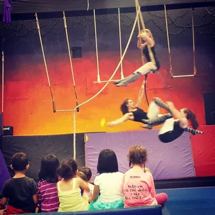 Hoop performance by youth troupe