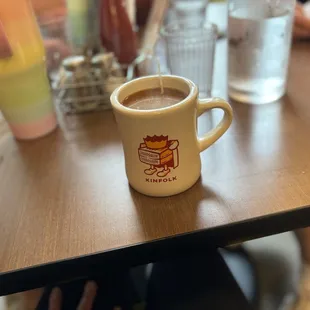 Drip coffee with Almond milk