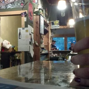 From the bar.