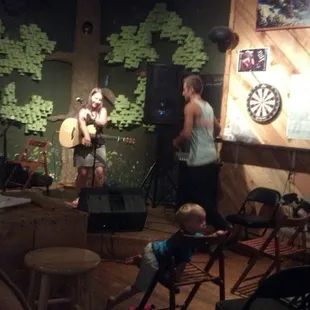 Open mic night.