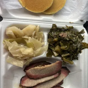 a tray of food
