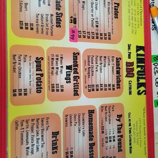 New Menu!!!