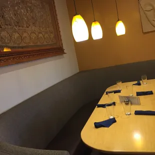 Party table in back of the new location of King and I Thai