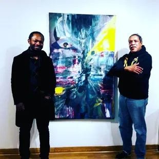 Artist Christian Abesssolo &amp; veteran artist Ron Anderson