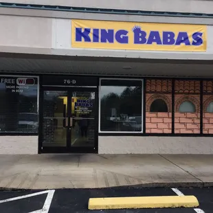 the front of the restaurant