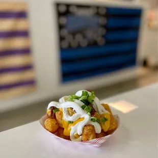 Porky's Tatchos - They need to rename to King Tots! So good