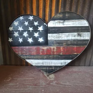 Firefighter America heart