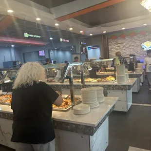 All kind of food in hot bar