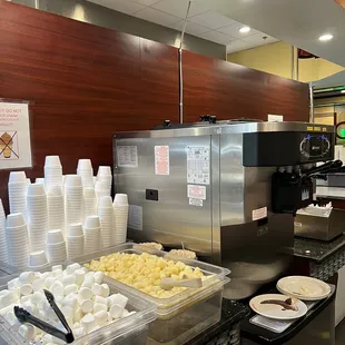 soft serve ice cream area