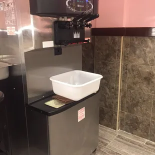 Free ice cream: vanilla, chocolate or twist with sugar or cake cones.