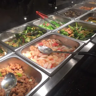 Hot food selections