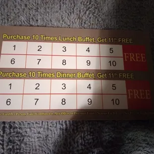 Back of their business card.