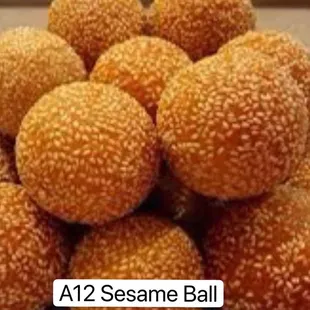 a bowl of sesame balls