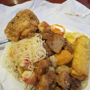 Price is right two can dine for lunch at just 13.94 the food was good nice temperature could be a little hotter