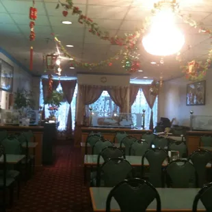 the dining room of a restaurant