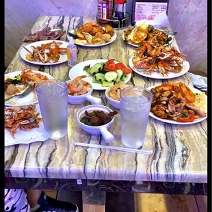 We&apos;ve set up camp...time to eat!