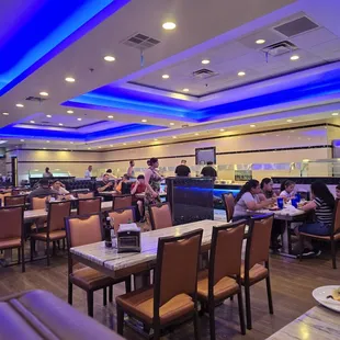 interior, sushi and sashimi