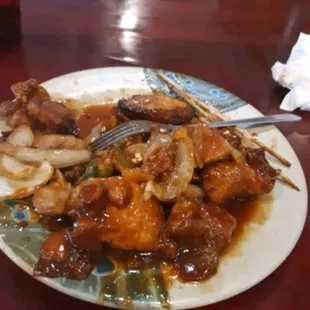 Kung Po Chicken General Tso's Chicken Lunch I would always go when I needed  to pay my phone bill it was conveniently next to them