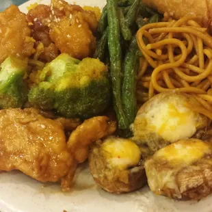 Part of my plate! I love those mushrooms and green beans!