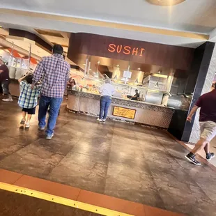 interior, sushi and sashimi