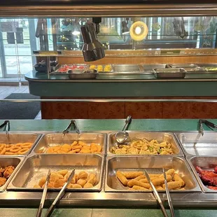 Onion rings, chicken nuggets, cheese sticks ,chicken stick,