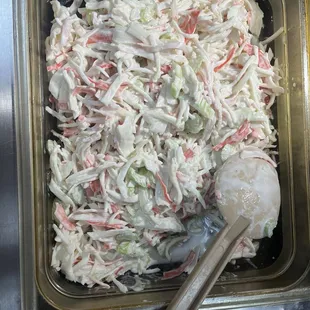 Crab meat salad