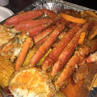 So this place was awesome. I'm not a huge seafood person but the flavors here are what sold me. The Shebang sauce with garlic and lime is