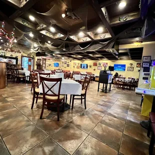 the inside of a restaurant