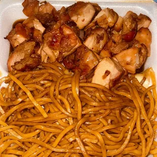 Authentic Bourbon Chicken Lo Mein