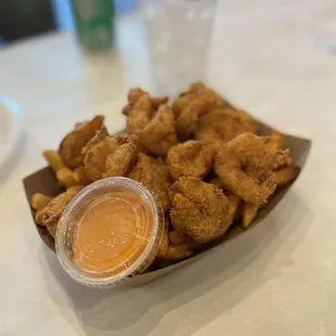 Fried shrimp basket (12pcs)