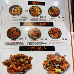 Menu Combos
