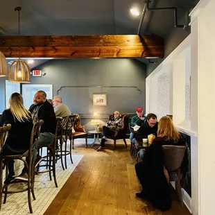 people sitting at the bar