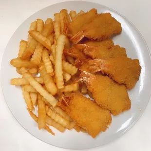a plate of fish and chips